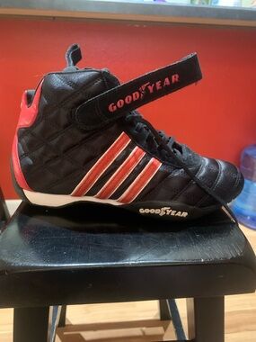 Vintage Black and Red Adidas Good Year Sneakers